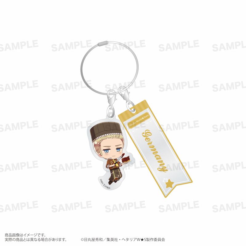 アニメ「ヘタリア World★Stars」ワイヤーアクリルキーホルダー（きゃらほっぴん！）ショコラティエver. ドイツ