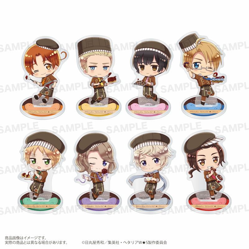 アニメ「ヘタリア World★Stars」トレーディングアクリルスタンド（きゃらほっぴん！）ショコラティエver. BOX