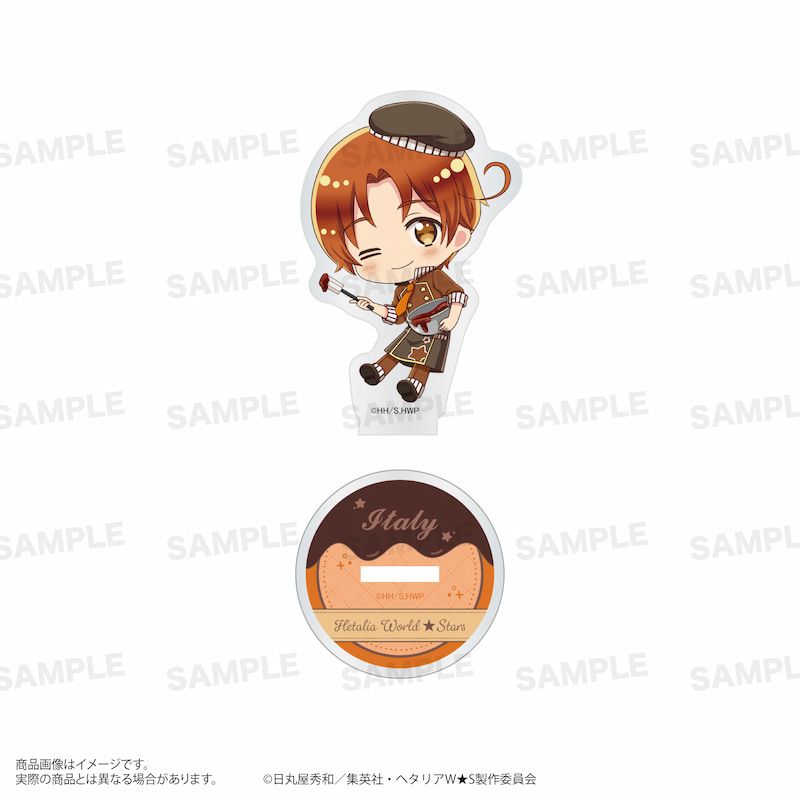 アニメ「ヘタリア World★Stars」トレーディングアクリルスタンド（きゃらほっぴん！）ショコラティエver. BOX