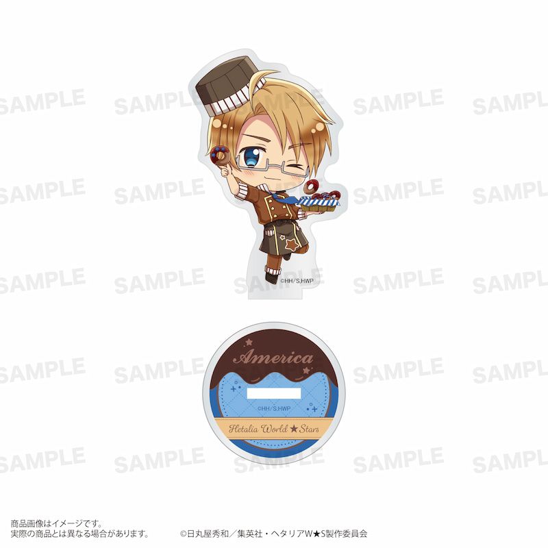 アニメ「ヘタリア World★Stars」トレーディングアクリルスタンド（きゃらほっぴん！）ショコラティエver. BOX