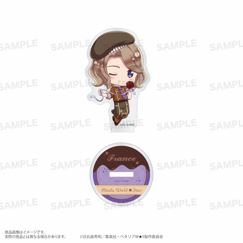 アニメ「ヘタリア World★Stars」トレーディングアクリルスタンド（きゃらほっぴん！）ショコラティエver. BOX