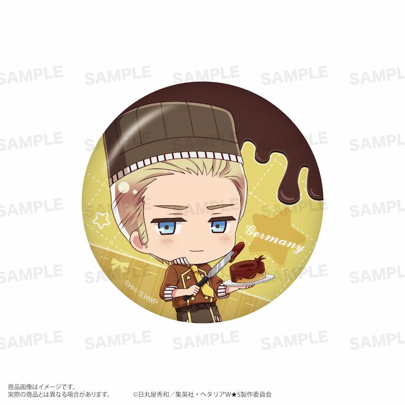 アニメ「ヘタリア World★Stars」トレーディング缶バッジ（きゃらほっぴん！）ショコラティエver. BOX