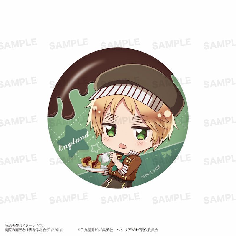 アニメ「ヘタリア World★Stars」トレーディング缶バッジ（きゃらほっぴん！）ショコラティエver. BOX
