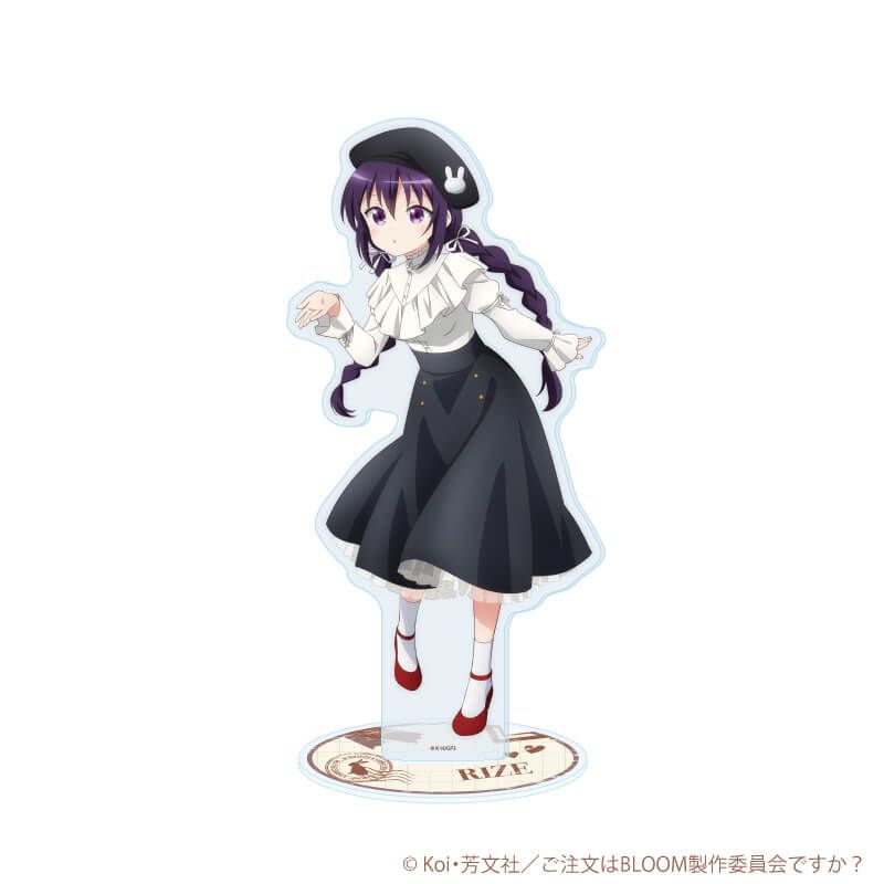 アクリルスタンド「ご注文はうさぎですか？BLOOM」27/リゼ ベレー帽ver.(描き下ろしイラスト)