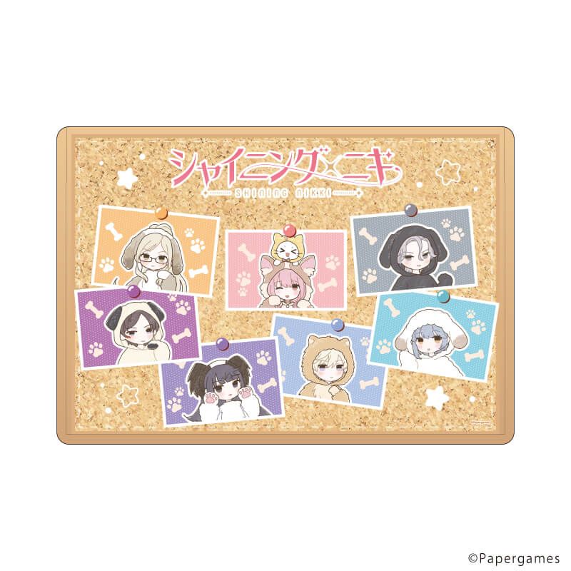 キャラクリアケース「シャイニングニキ」04/集合デザイン 犬ver.(グラフアートイラスト)