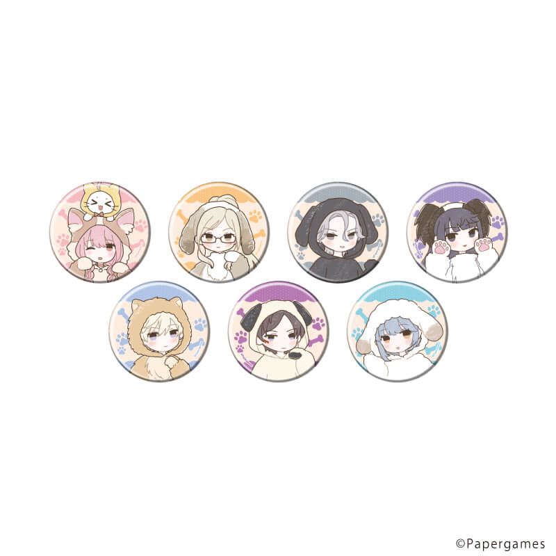 缶バッジ「シャイニングニキ」17/犬ver. ブラインド(7種)(グラフアートイラスト)