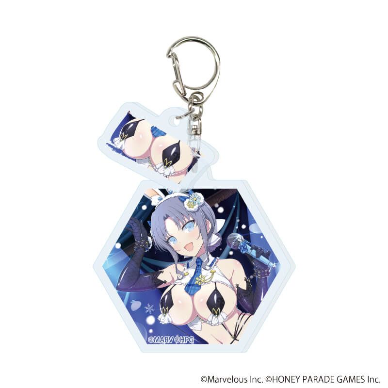 パイ付きアクリルキーホルダー「シノビマスター 閃乱カグラ NEW LINK」04/コンプリートセット(全10種)(公式イラスト)