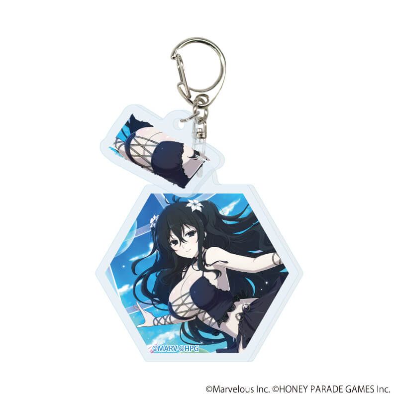 パイ付きアクリルキーホルダー「シノビマスター 閃乱カグラ NEW LINK」04/コンプリートセット(全10種)(公式イラスト)