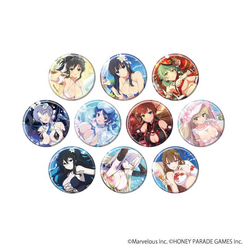 缶バッジ「シノビマスター 閃乱カグラ NEW LINK」18/コンプリートセット(全10種)(公式イラスト)