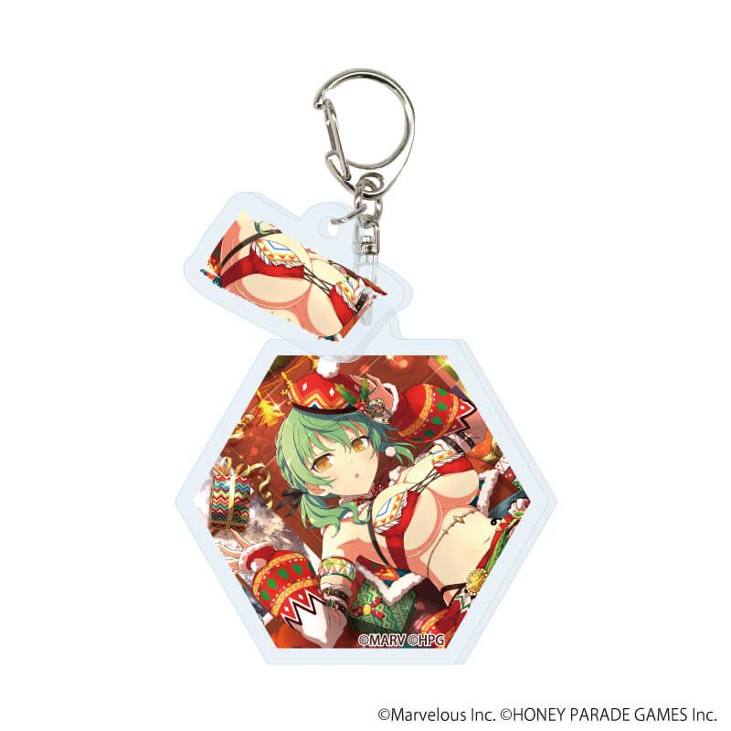 パイ付きアクリルキーホルダー「シノビマスター 閃乱カグラ NEW LINK」04/ブラインド(10種)(公式イラスト)