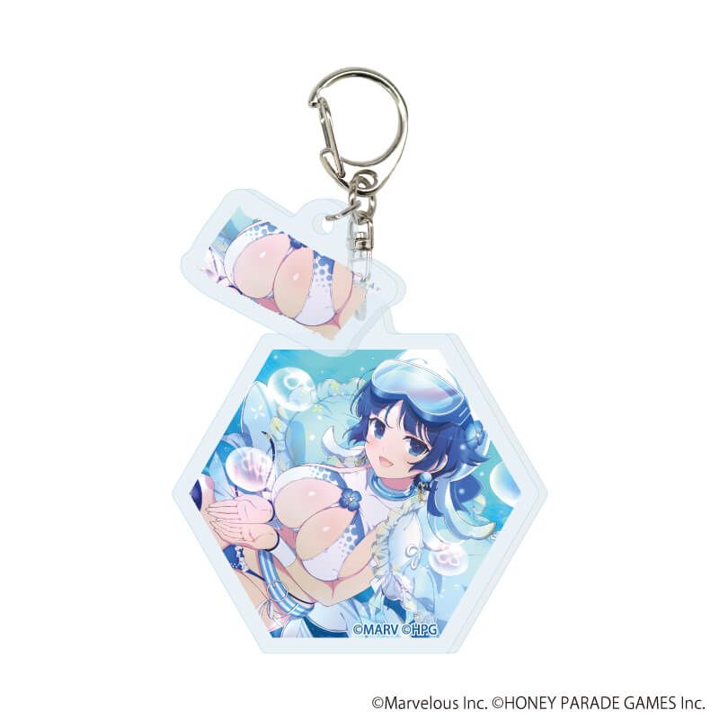 パイ付きアクリルキーホルダー「シノビマスター 閃乱カグラ NEW LINK」04/ブラインド(10種)(公式イラスト)