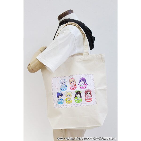「ご注文はうさぎですか？ BLOOM」 ぷちちょこキャンバストートバッグ マカロンver.