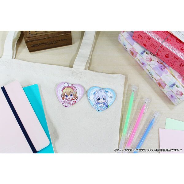 「ご注文はうさぎですか？ BLOOM」 ぷちちょこトレーディングハート缶バッジ マカロンver.（BOX)