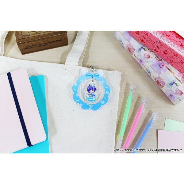 「ご注文はうさぎですか？ BLOOM」 ぷちちょこゆらゆらアクリルキーホルダー【マヤ】マカロンver.