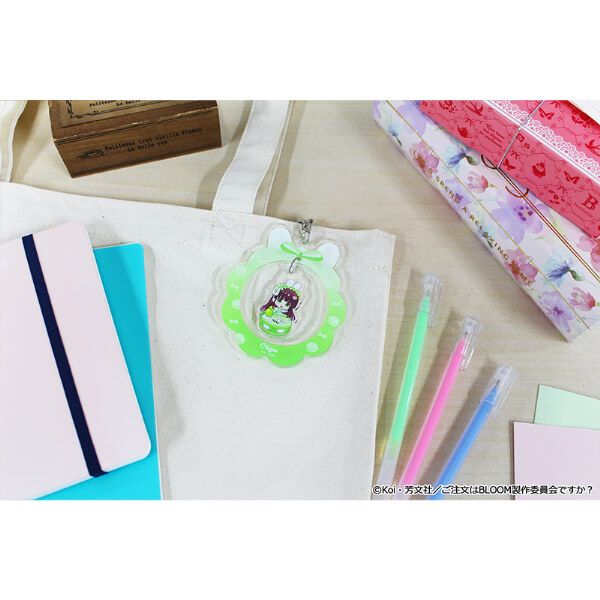「ご注文はうさぎですか？ BLOOM」 ぷちちょこゆらゆらアクリルキーホルダー【千夜】マカロンver.