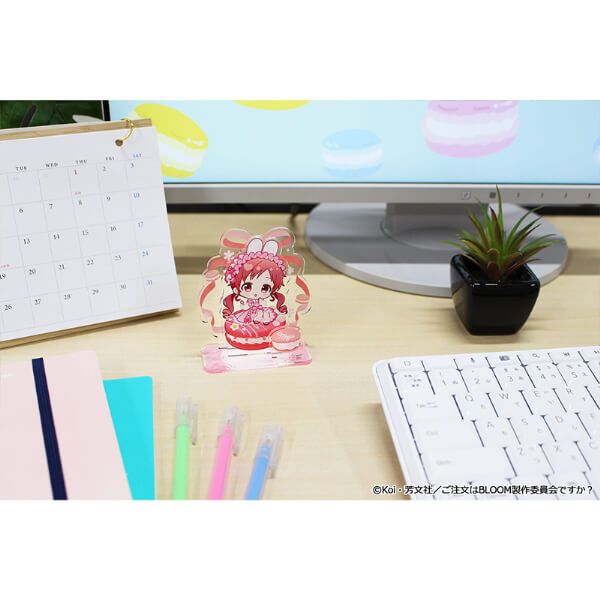 「ご注文はうさぎですか？ BLOOM」 ぷちちょこミニアクリルジオラマ【メグ】マカロンver.