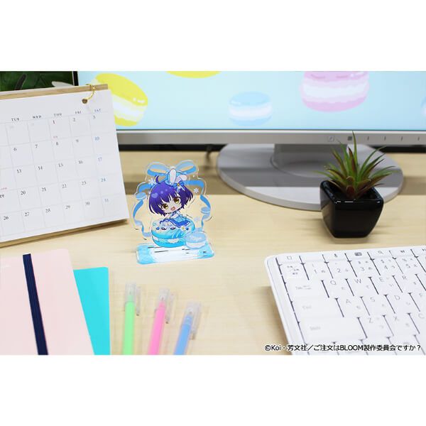 「ご注文はうさぎですか？ BLOOM」 ぷちちょこミニアクリルジオラマ【マヤ】マカロンver.