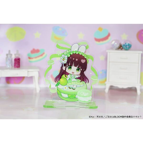 「ご注文はうさぎですか？ BLOOM」 ぷちちょこミニアクリルジオラマ【千夜】マカロンver.