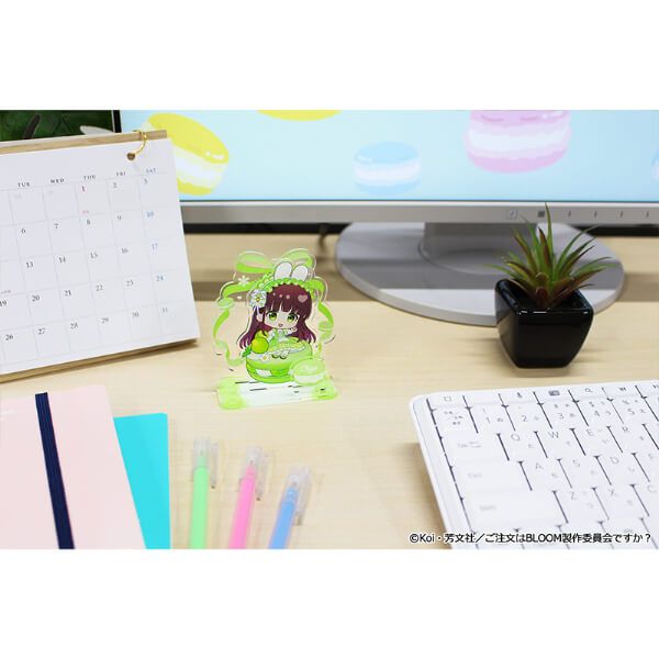 「ご注文はうさぎですか？ BLOOM」 ぷちちょこミニアクリルジオラマ【千夜】マカロンver.