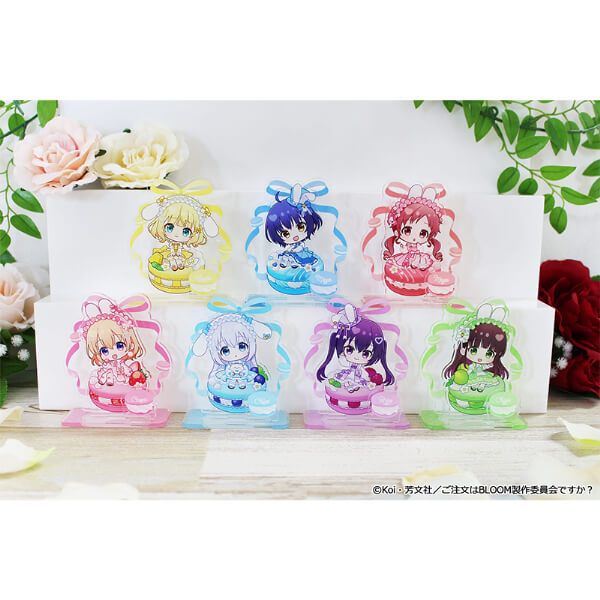 「ご注文はうさぎですか？ BLOOM」 ぷちちょこミニアクリルジオラマ【チノ】マカロンver.