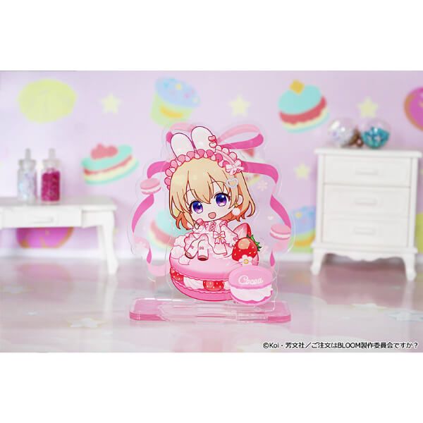 「ご注文はうさぎですか？ BLOOM」 ぷちちょこミニアクリルジオラマ【ココア】マカロンver.
