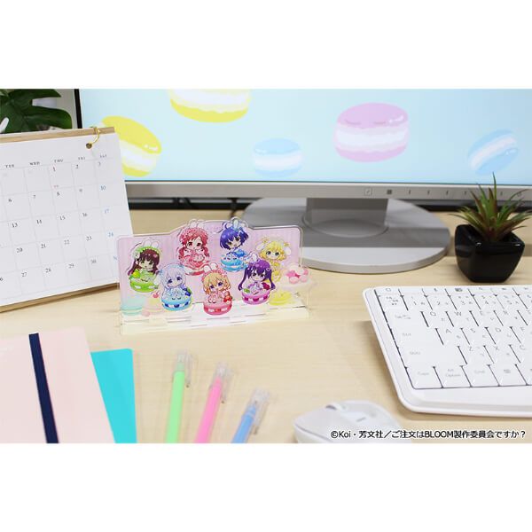 「ご注文はうさぎですか？ BLOOM」 ぷちちょこアクリルジオラマ マカロンver.