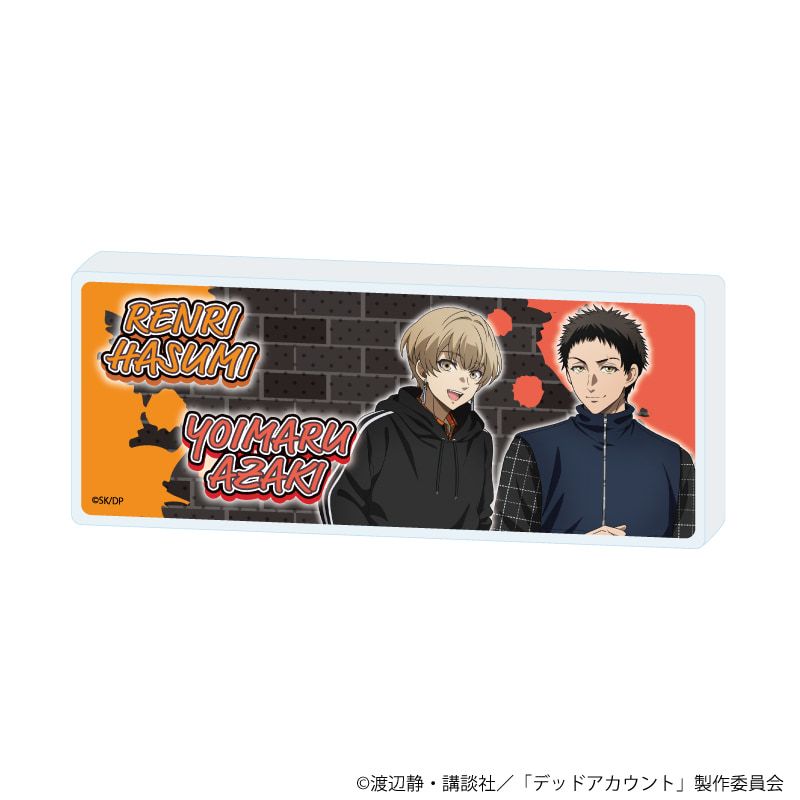 ミニアクリルブロック「TVアニメ『デッドアカウント』」03/羽住蓮理&痣木宵丸 ストリートファッションver.(描き下ろしイラスト)