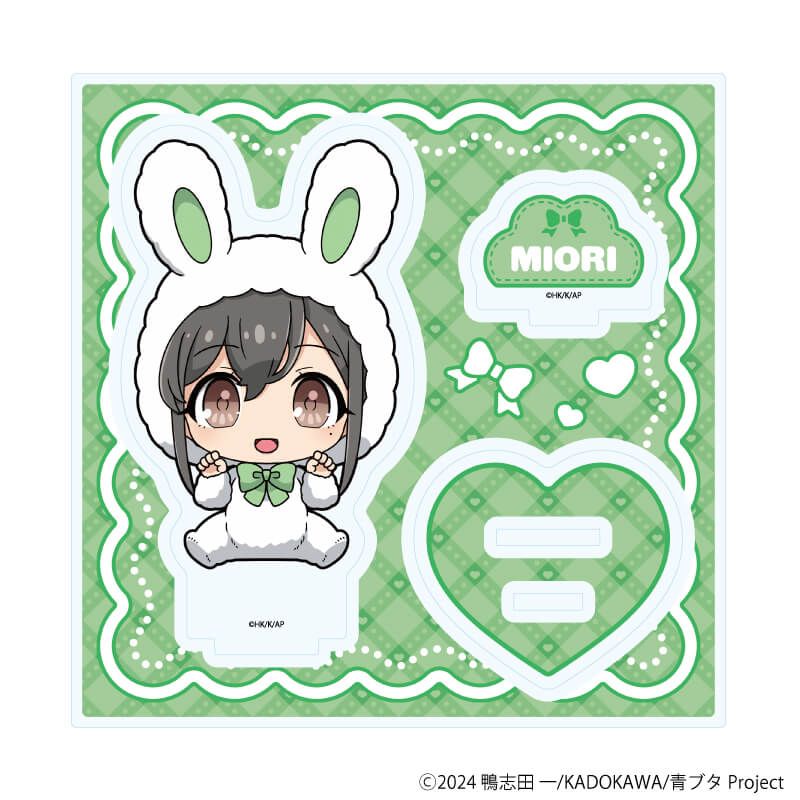 アクリルスタンドプレート「青春ブタ野郎はサンタクロースの夢を見ない」06/美東美織 ホワイトウィンターver.(ミニキャライラスト)