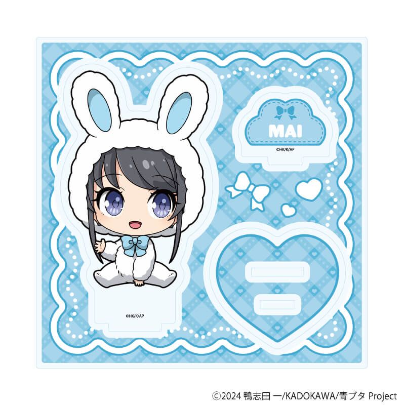 アクリルスタンドプレート「青春ブタ野郎はサンタクロースの夢を見ない」02/桜島麻衣 ホワイトウィンターver.(ミニキャライラスト)