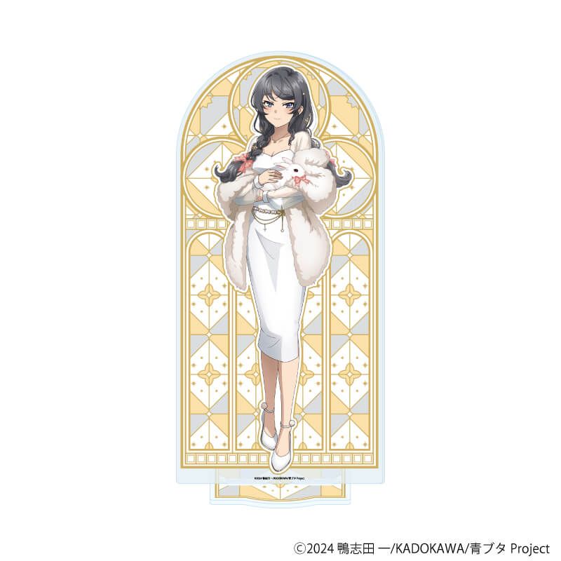 BIGアクリルスタンド「青春ブタ野郎はサンタクロースの夢を見ない」05/桜島麻衣 ホワイトウィンターver.(描き下ろしイラスト)