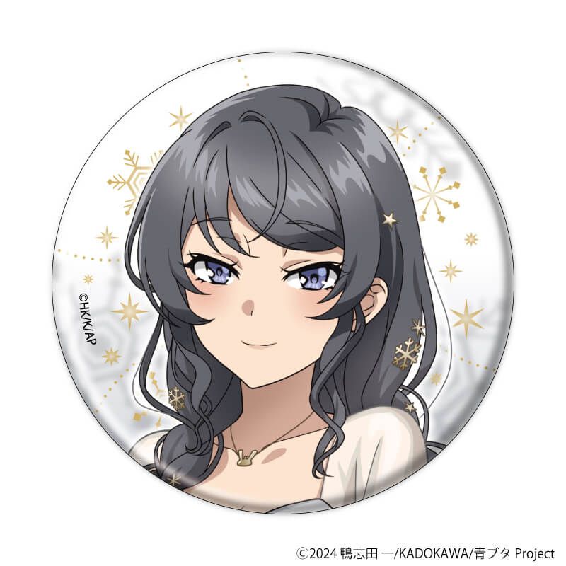 缶バッジ「青春ブタ野郎はサンタクロースの夢を見ない」03/ホワイト