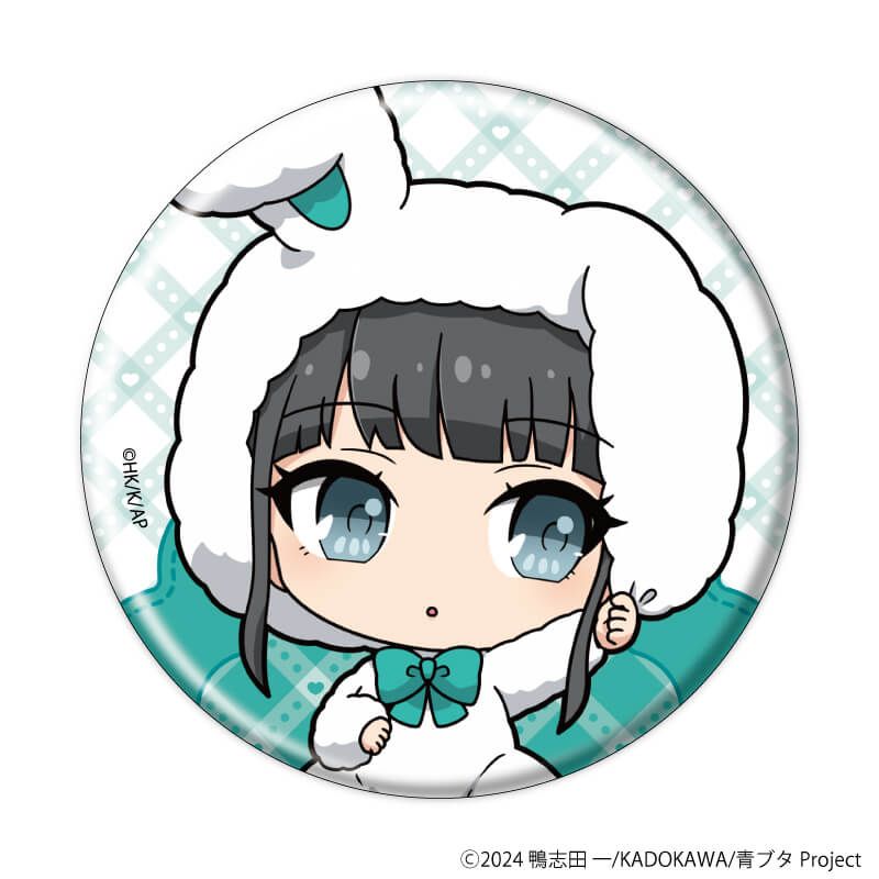 缶バッジ「青春ブタ野郎はサンタクロースの夢を見ない」03/ホワイト