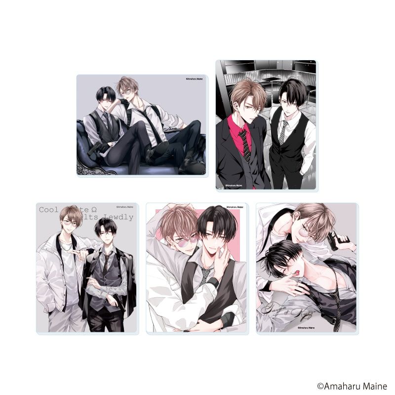 アクリルカード「イケないエリートΩは淫らにとろける」01/コンプリートセット(全5種)(公式&描き下ろしイラスト)