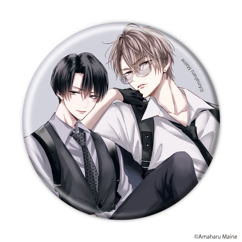 缶バッジ「イケないエリートΩは淫らにとろける」01/ブラインド(5種)(公式&描き下ろしイラスト)