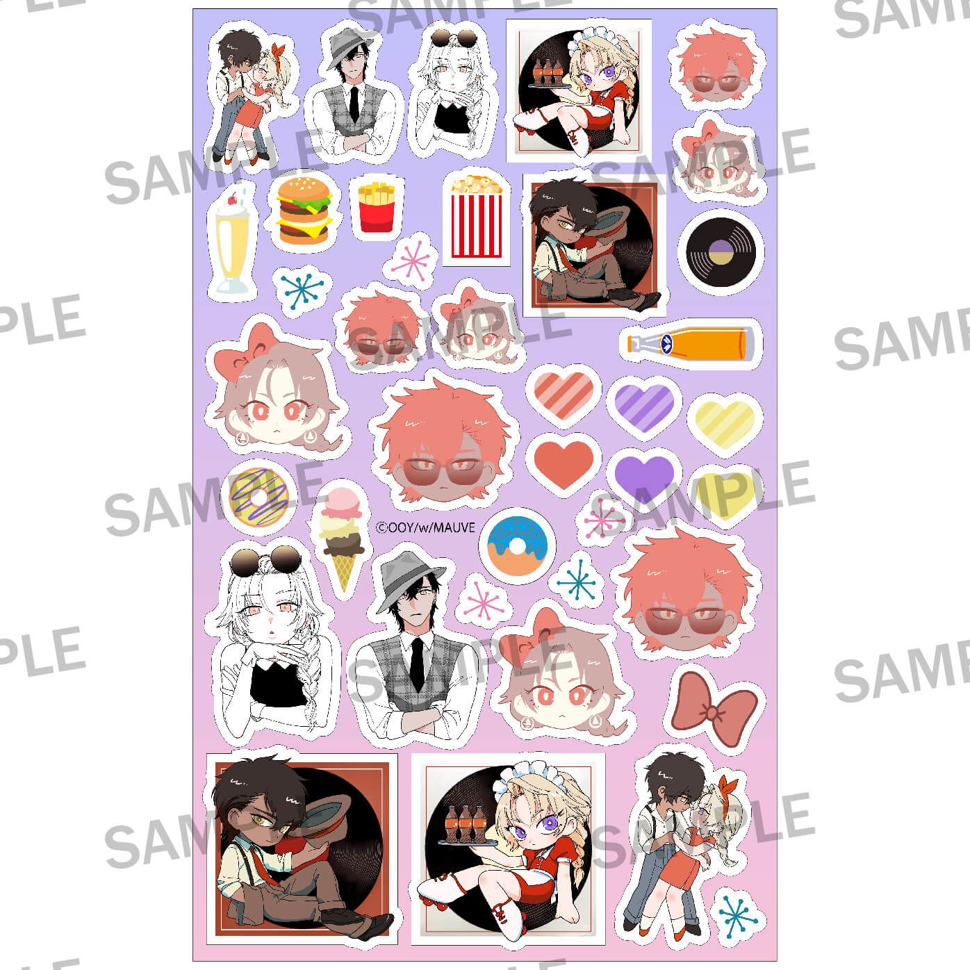 【w/MAUVEレーベル2周年記念】金色の花嫁 シャカシャカアクリルパーツセット