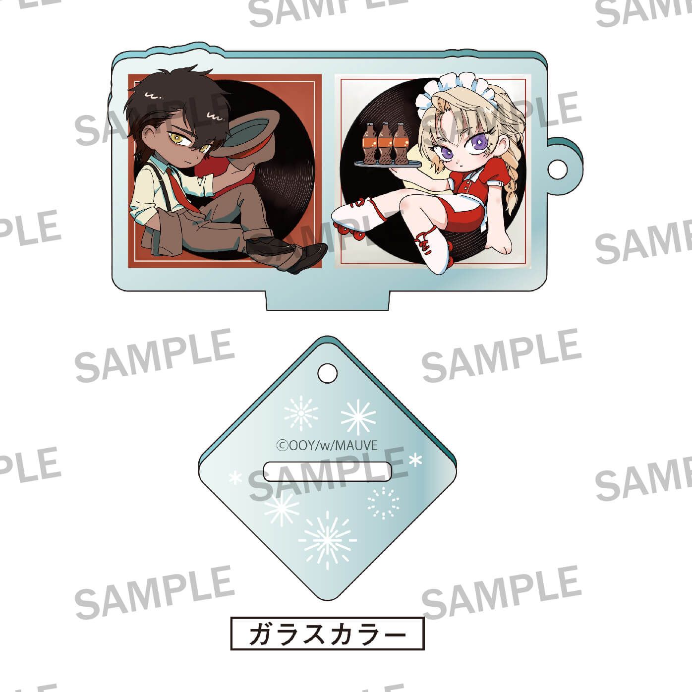 【w/MAUVEレーベル2周年記念】金色の花嫁 台座付きアクリルキーホルダー