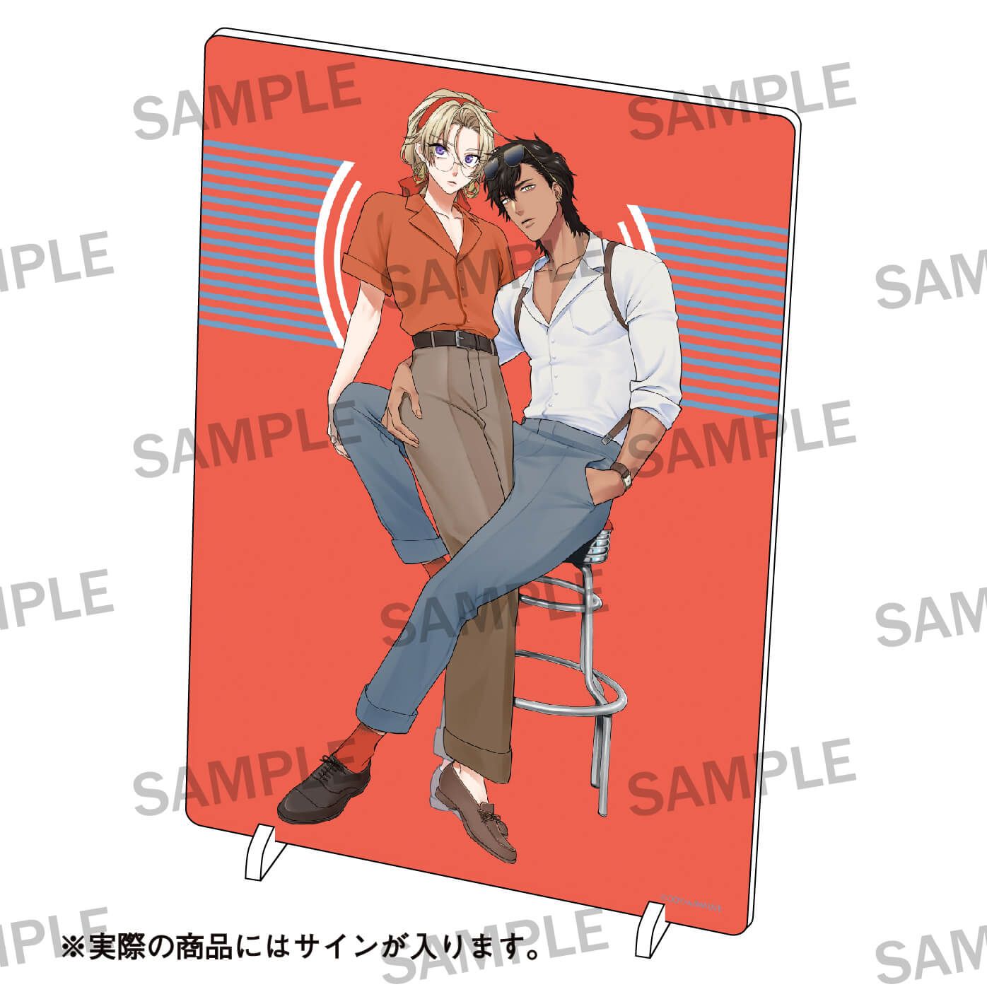 【w/MAUVEレーベル2周年記念】金色の花嫁 直筆サイン入りアクリルプレート