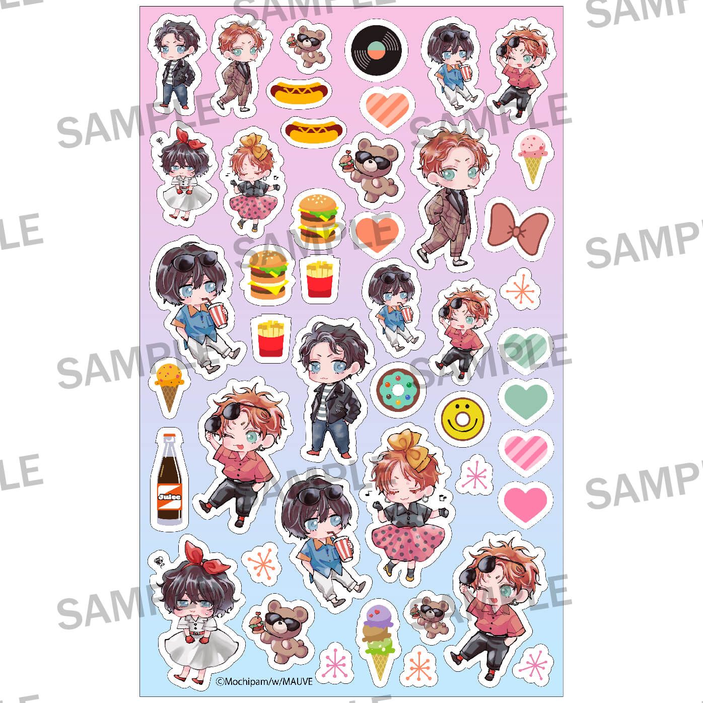 【w/MAUVEレーベル2周年記念】まぜて絡めてとかして愛でて シャカシャカアクリルパーツセット