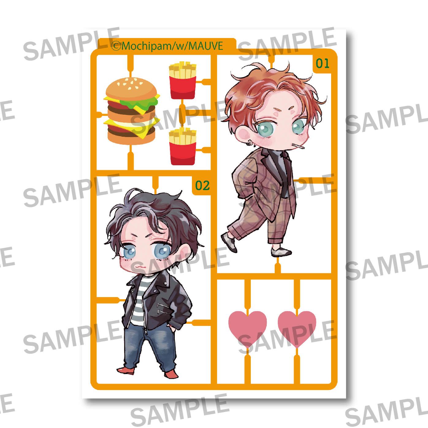 【w/MAUVEレーベル2周年記念】まぜて絡めてとかして愛でて クリアカードB(プラキット)