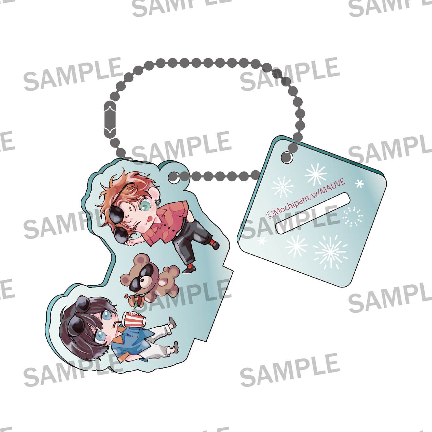 【w/MAUVEレーベル2周年記念】まぜて絡めてとかして愛でて 台座付きアクリルキーホルダー