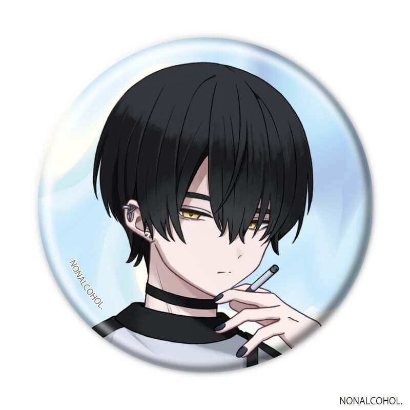 缶バッジ「泥舟と罪人」02/Y2Kストリートver. ブラインド(4種)(描き下ろしイラスト)