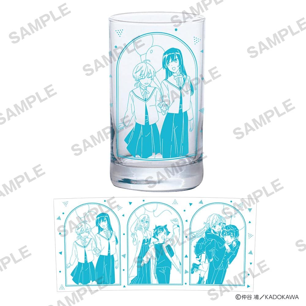 仲谷鳰 新刊発売記念 POP UP SHOP グラス 描き下ろし