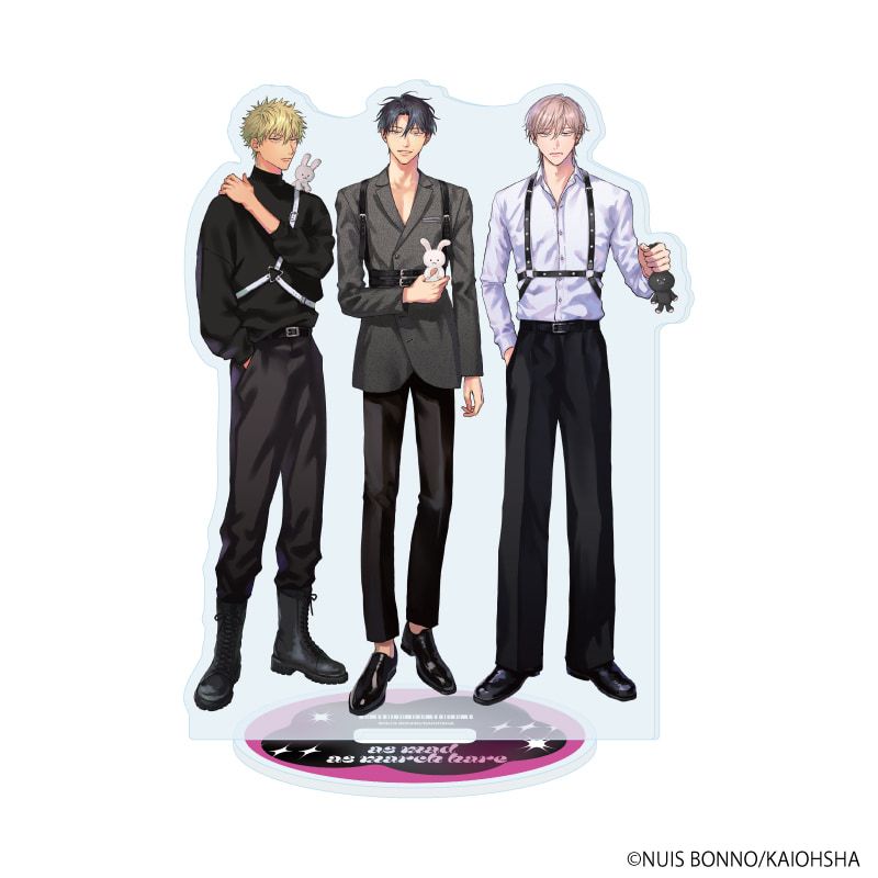 アクリルスタンド「三月の兎たち」02/五十嵐遥輝&八田圭吾&宇佐美麻也(描き下ろしイラスト)