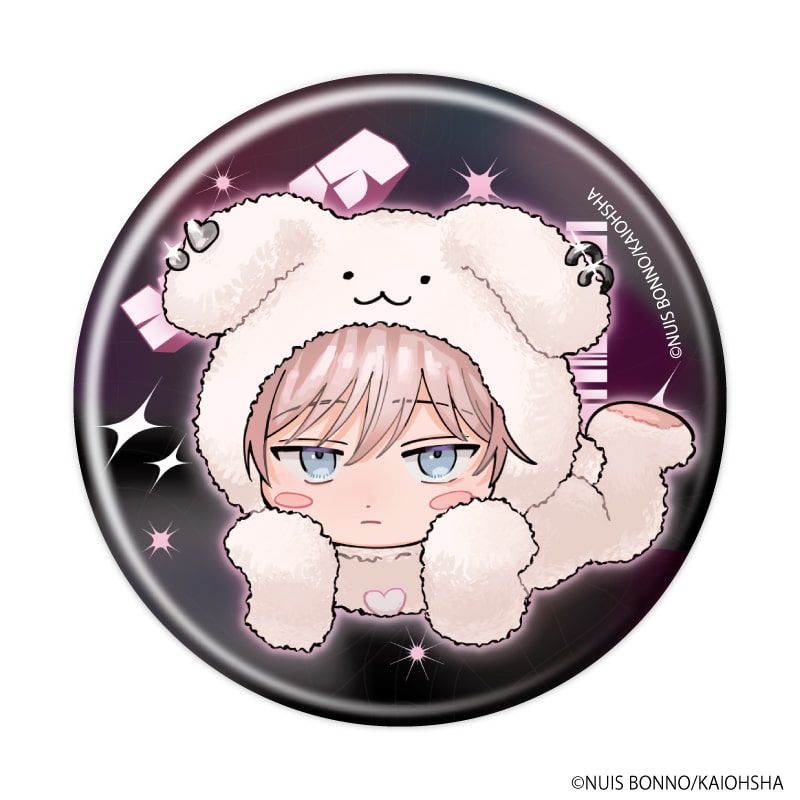 缶バッジ「三月の兎たち」01/ブラインド(6種)(描き下ろしイラスト)