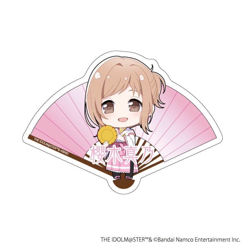 ダイカットステッカー「アイドルマスター シャイニーカラーズ」38/櫻木真乃 舞姫彩華ver.(ミニキャライラスト)