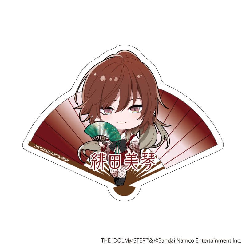 ダイカットステッカー「アイドルマスター シャイニーカラーズ」37/緋田美琴 舞姫彩華ver.(ミニキャライラスト)