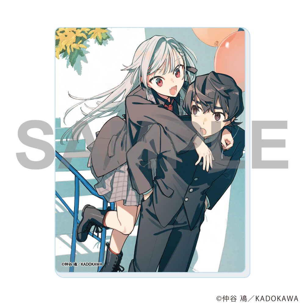 アクリルカード「仲谷鳰 POP UP SHOP」01/きみは終末　Aデザイン(描き下ろしイラスト)