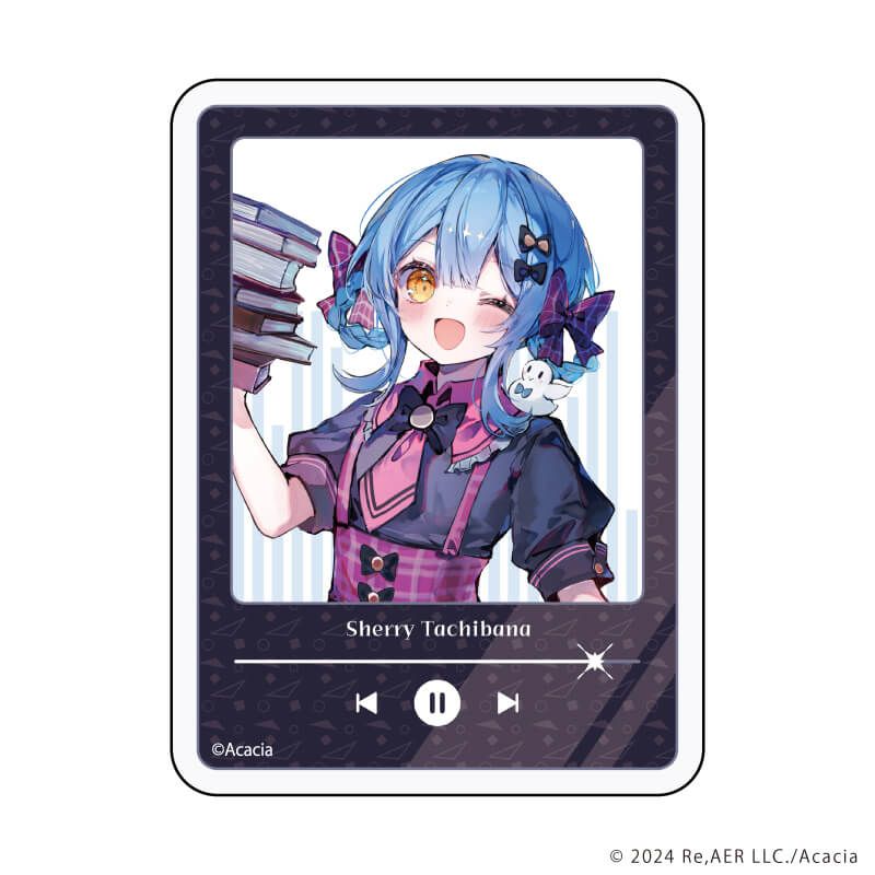 ダイカットステッカー「魔法少女ノ魔女裁判」02/橘シェリー ショップ店員風ver.(描き起こしイラスト)