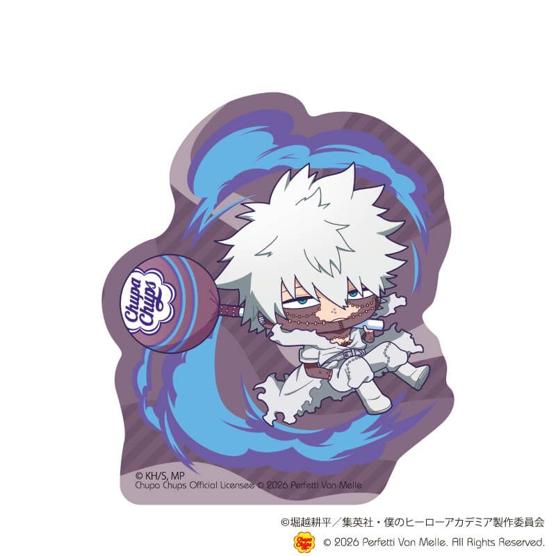 ダイカットステッカー「アニメ 『僕のヒーローアカデミア』×チュッパチャプス」09/荼毘(ミニキャライラスト)
