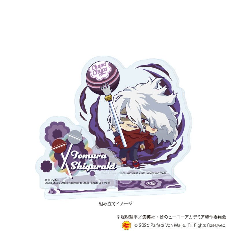 アクリルスタンドプレート「アニメ 『僕のヒーローアカデミア』×チュッパチャプス」08/死柄木　弔(ミニキャライラスト)
